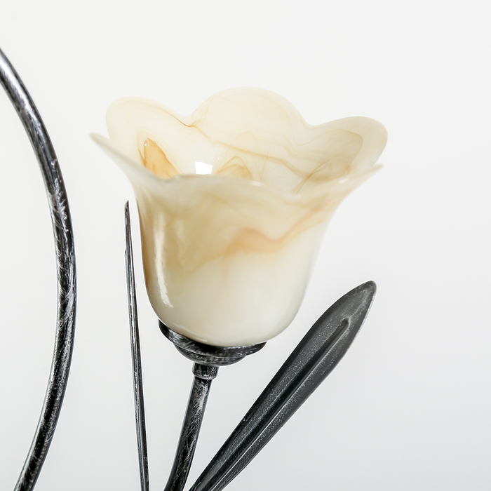 Светильник напольный "Колокольчики" чернённое серебро Е27 3х40W 162х61х27 см