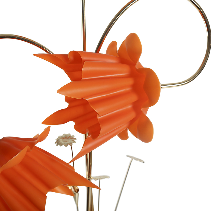 Светильник напольный со столиком "Акито" основание свет Е27 3х40W+Е27 1х40W 175х60х53 см