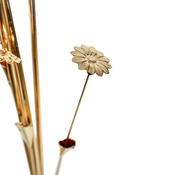 Светильник напольный со столиком "Акито" основание свет Е27 3х40W+Е27 1х40W 175х60х53 см