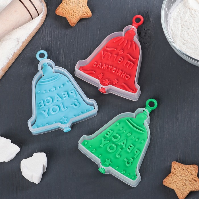 Форма для печенья двухсторонняя "Колокольчик" 10х6,5х2 см