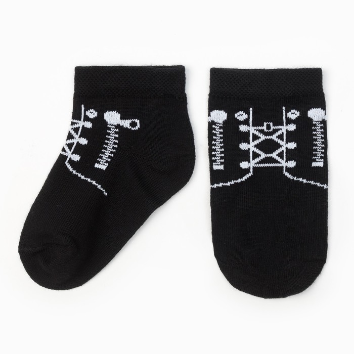 Носки Крошка Я "Байкер" 6-8 см, чёрный