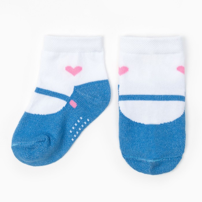 Носки Крошка Я "Босоножки" 12-14 см, белый