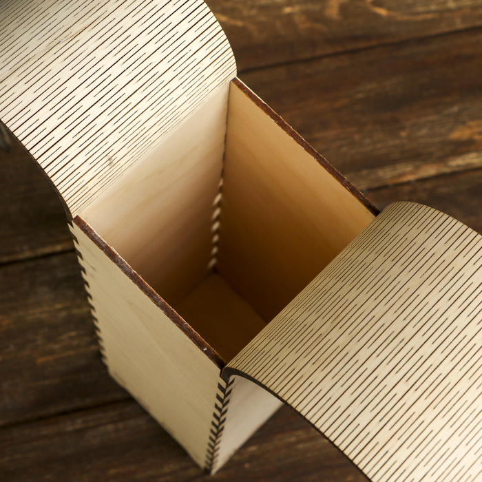 Заготовка для декора "Коробка для вина №15" из фанеры 45х8,5х8,5 см (набор 12 деталей)