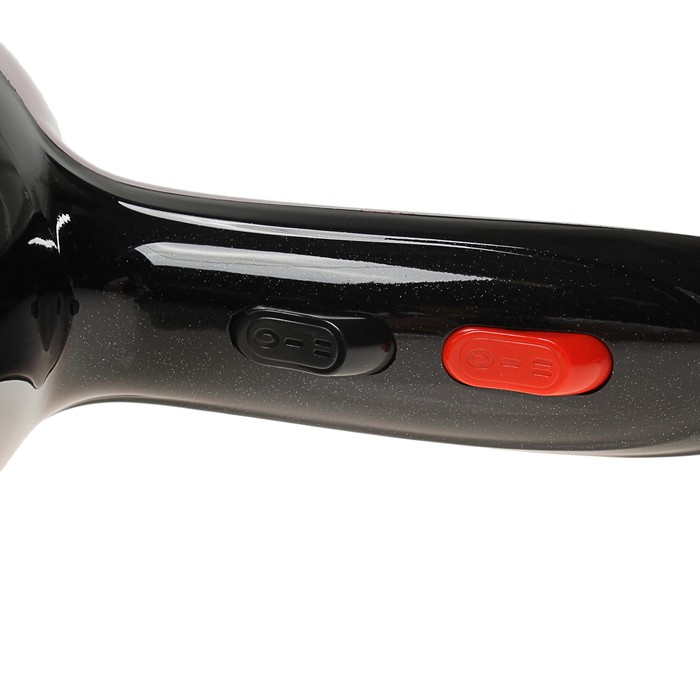 Фен для волос Luazon LGE-002, 2300Вт, 2 скорости, 3 температурных режима, розово-чёрный