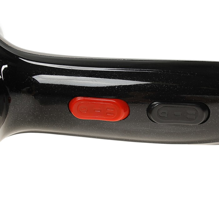 Фен для волос Luazon LGE-002, 2300Вт, 2 скорости, 3 температурных режима, чёрный с золотом