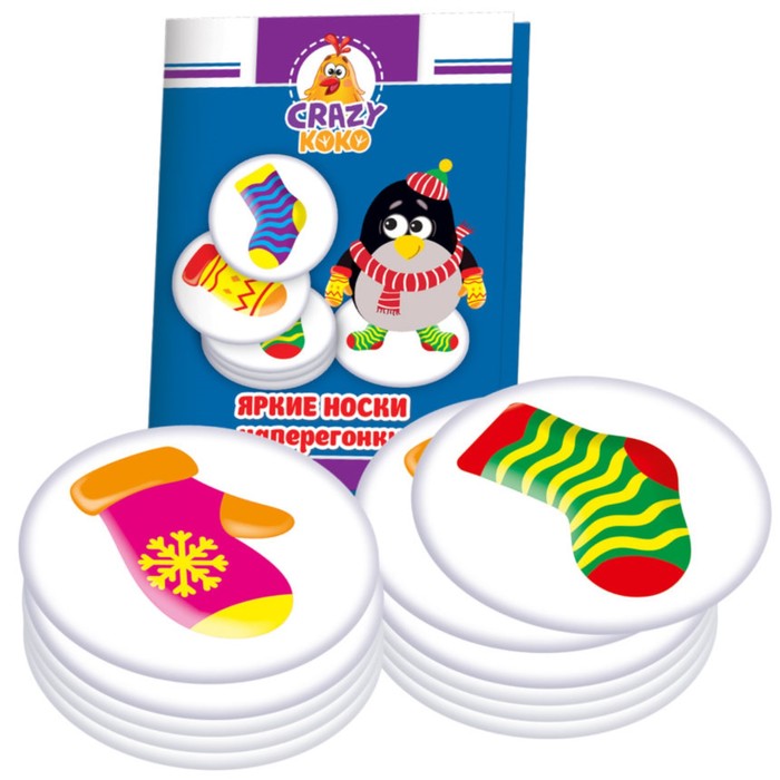 Настольная игра в тубусе "Варежки-носочки" VT8020-01