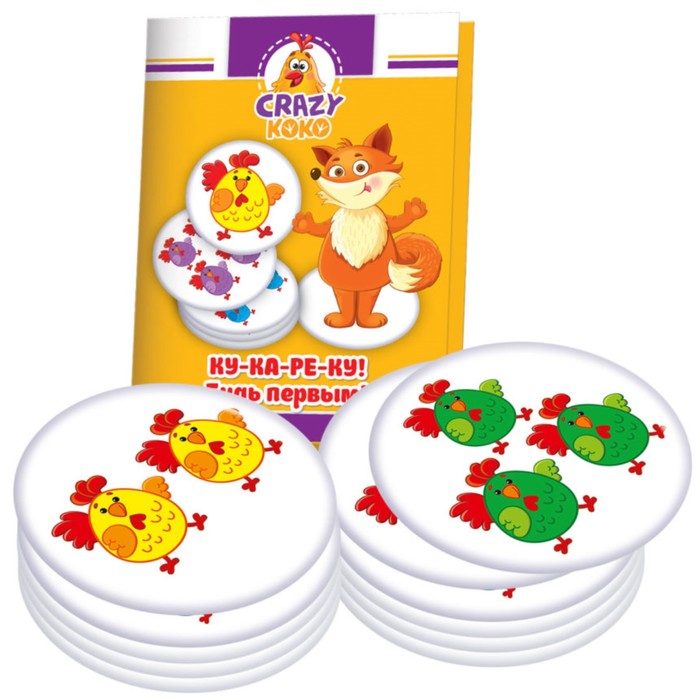 Настольная игра в тубусе "Ку-ка-ре-ку!" VT8020-04