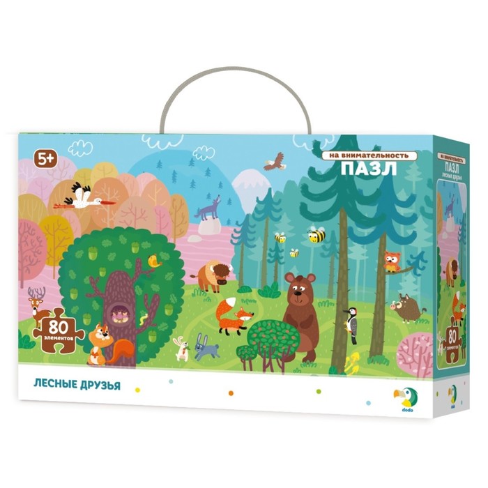 Пазл 80 эл. на внимательность "Лесные друзья" R300140