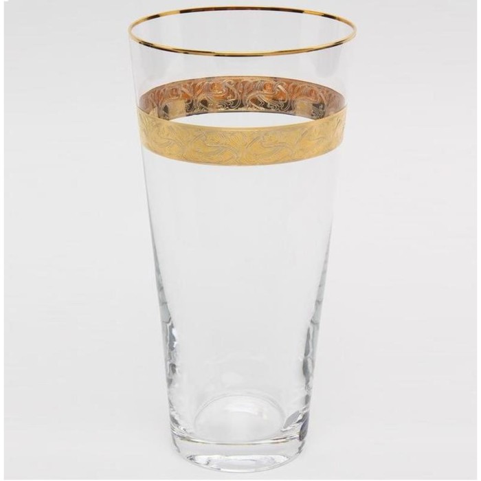 Ваза 25 см, с золотым кольцом