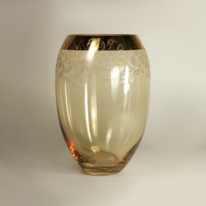 Ваза 22,5 см, с золотым панто