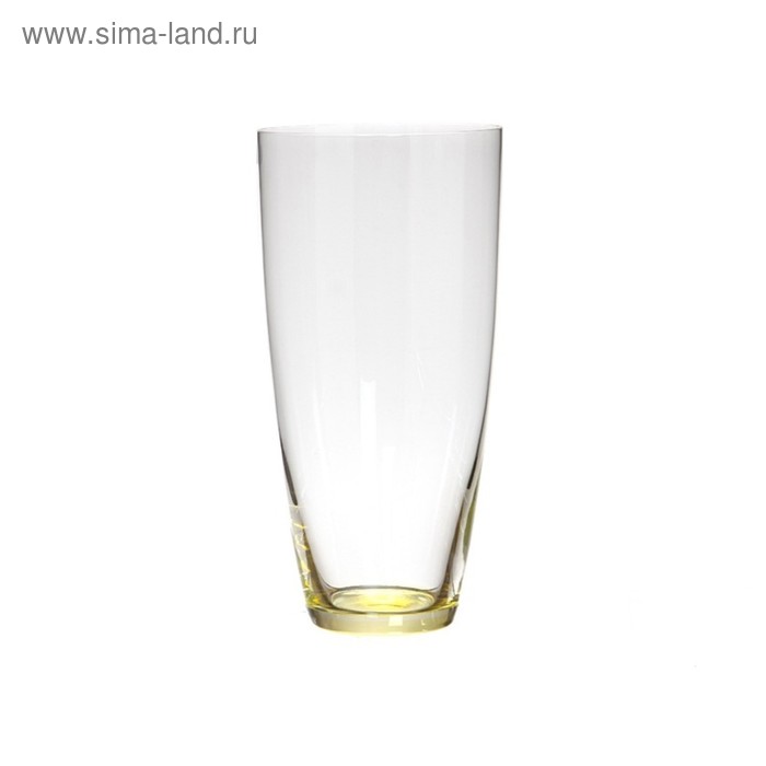 Стеклянные вазы  Сима-Ленд Ваза 25 см, жёлтое дно