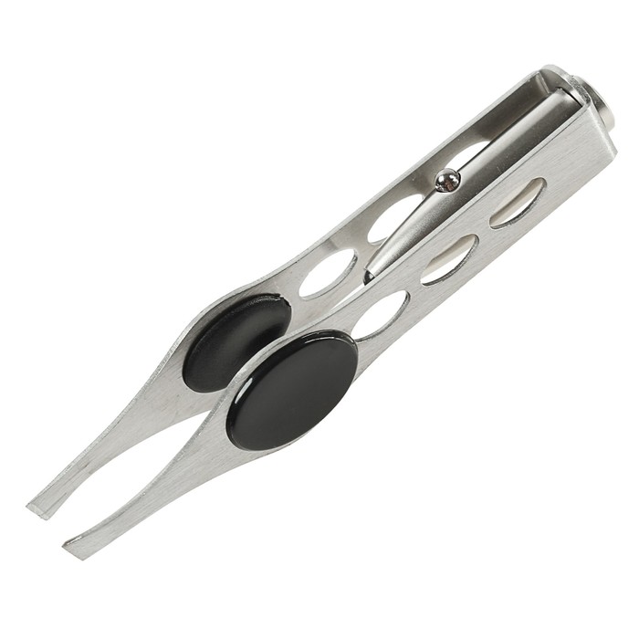 Косметический пинцет LuazON LP-02, с подсветкой, батарейки в комплекте, микс
