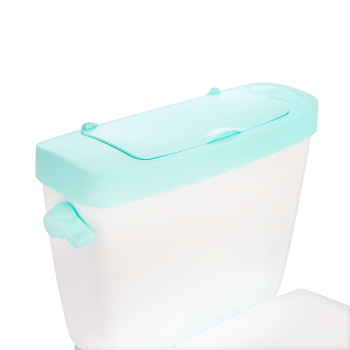 Горшок-унитаз детский, с мягким сиденьем, цвет бирюзовый