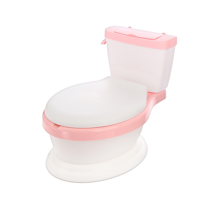 Горшок-унитаз детский, с мягким сиденьем, цвет розовый