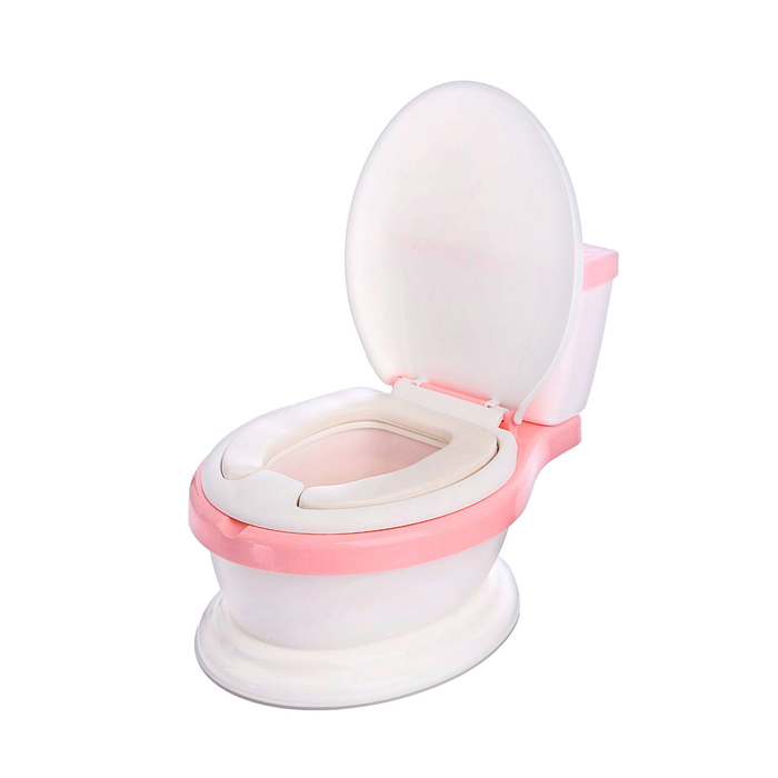 Горшок-унитаз детский, с мягким сиденьем, цвет розовый