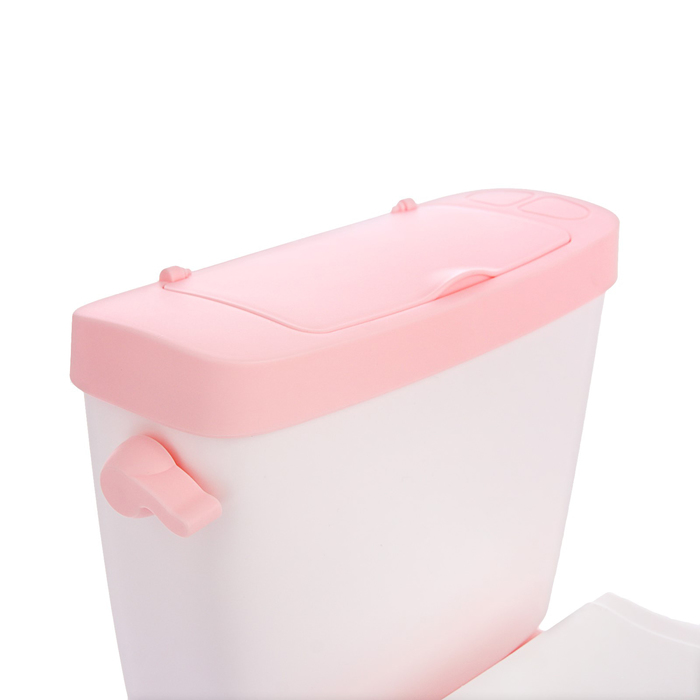 Горшок-унитаз детский, с мягким сиденьем, цвет розовый