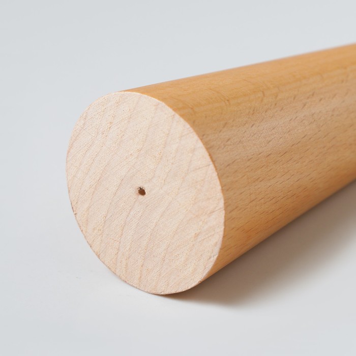 Ножка мебельная "Конусная", цвет бук, D-55x25 мм, H-140 мм