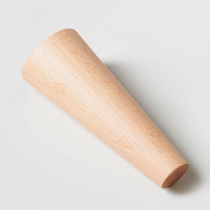 Ножка мебельная "Конусная",наклон 30°, некрашеная, D-55x25 мм, H-140 мм