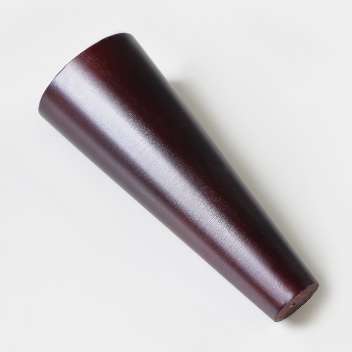 Ножка мебельная "Конусная",наклон 30°, цвет темный орех, D-55x25 мм, H-140 мм