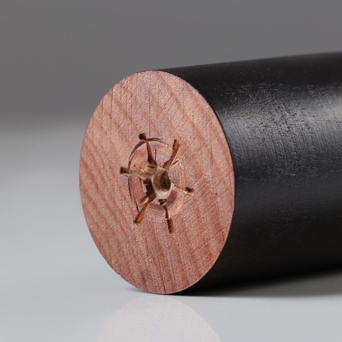 Ножка мебельная "Традиционная", цвет темный орех, D-50 мм, H-120 мм