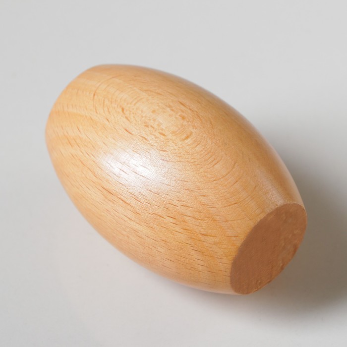 Ножка мебельная "Овальная", цвет бук, D-55 мм, H-80 мм