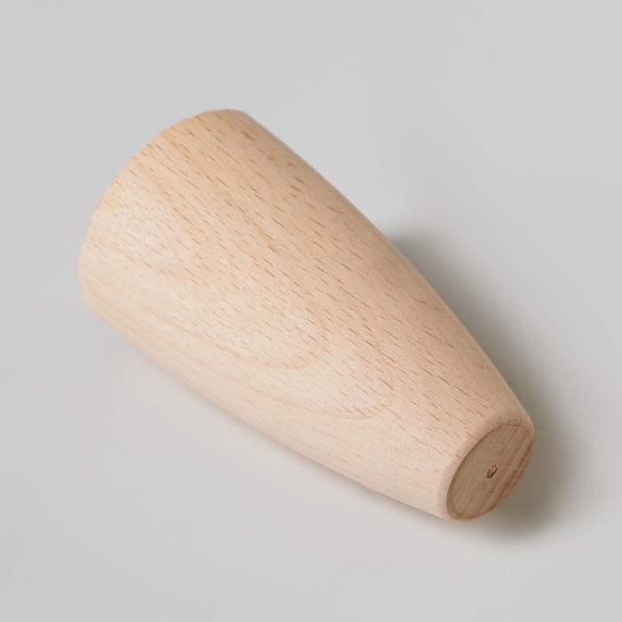 Ножка мебельная "Конусная", некрашеная, D-55x28 мм, H-100 мм