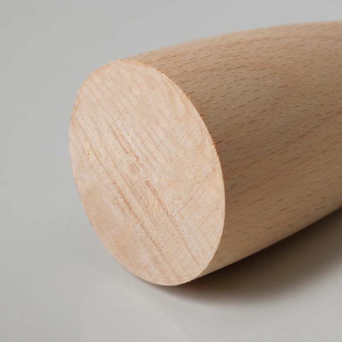 Ножка мебельная "Конусная", некрашеная, D-55x28 мм, H-100 мм