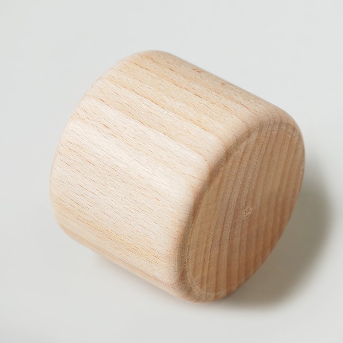 Ножка мебельная "Цилиндр", тип 2, некрашеная, D-56 мм, H-45 мм