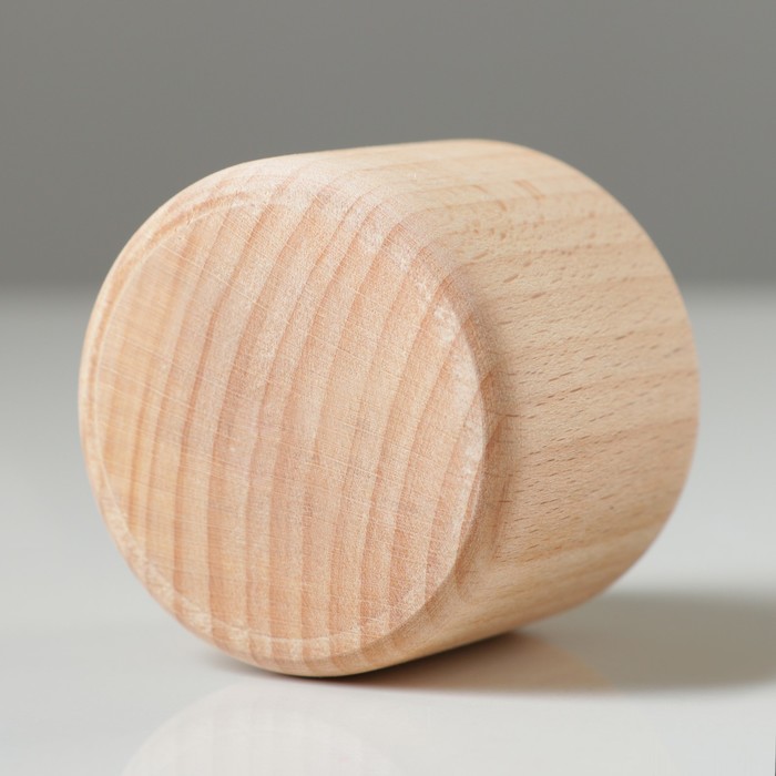 Ножка мебельная "Цилиндр", тип 2, некрашеная, D-56 мм, H-45 мм