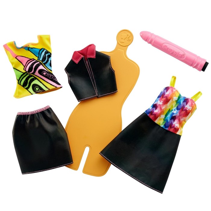 Кукла «Одежда-раскраска» для куклы Barbie с маркером и манекеном, МИКС