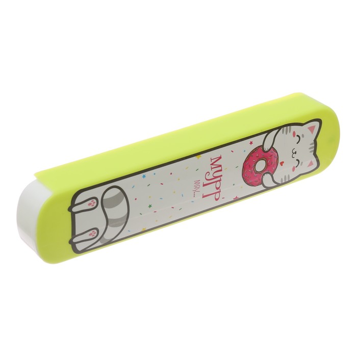 Набор ложка и вилка с чехлом "Мурр мяу", 19,5 х 4 см