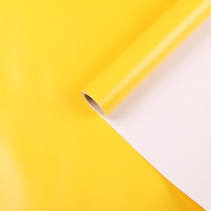 Бумага крафт, лимонный, 0,7 х 10 м