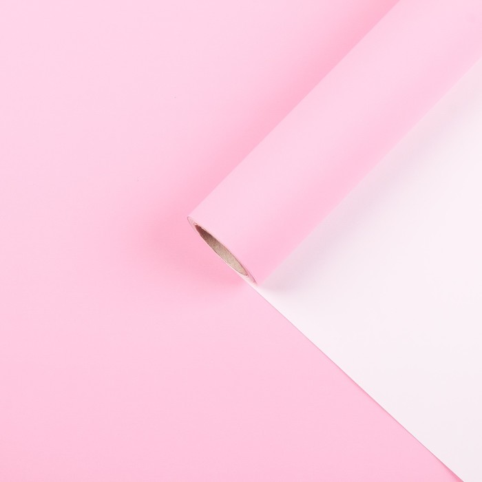 Бумага для декорирования, матовая, розовый щербет, 0,7 х 10 м