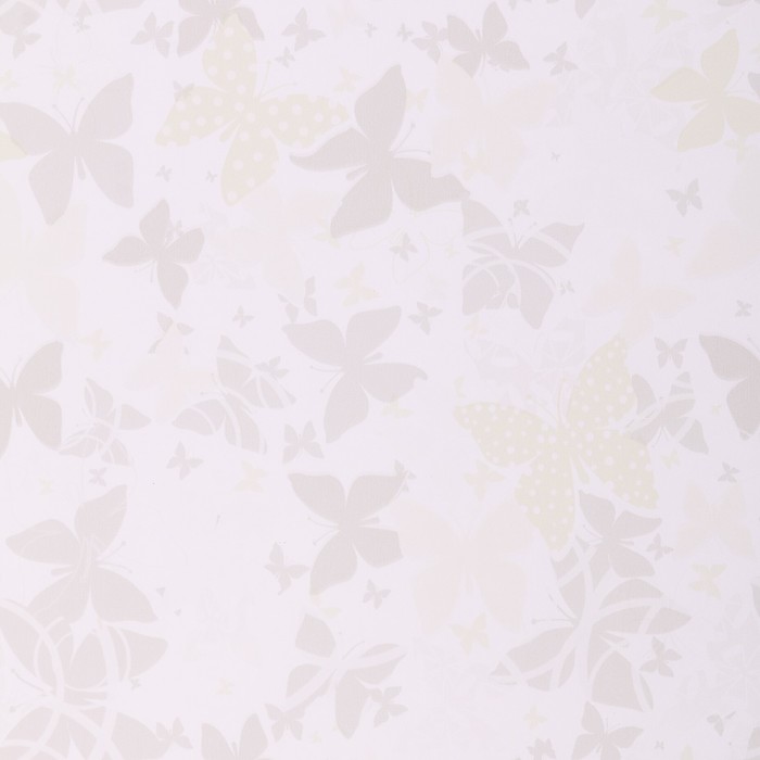 Бумага для декорирования, "Бабочки", светло/зелёный - серо/лавандовый, 0,7 х 10 м