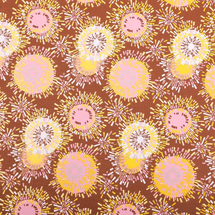 Бумага для декорирования крафт "Фейерверк", бронзовый, 0,7 х 10 м