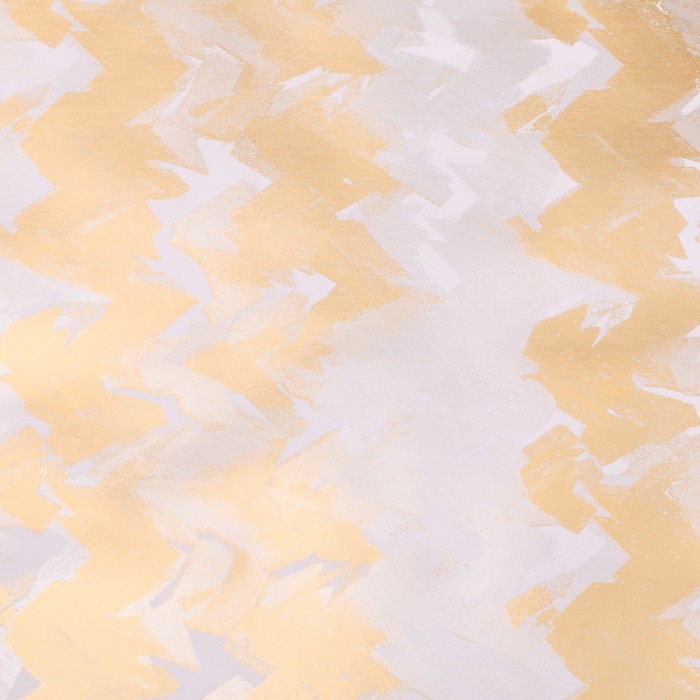 Бумага для декорирования, "Серпантин", кораллово-золотой, 0,7 х 10 м