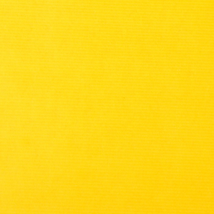 Бумага для декорирования крафт, двусторонняя, лимонно-желтый, 0,8 х 10 м