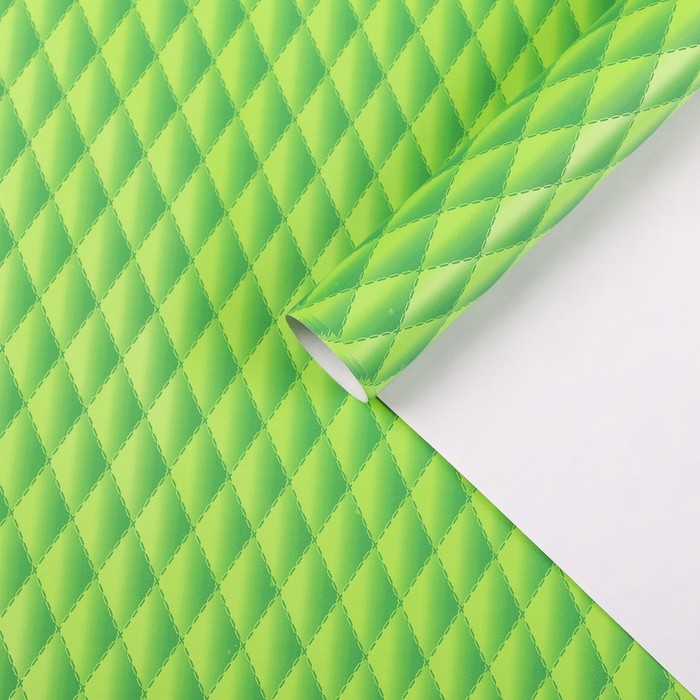 Бумага для декорирования "Наппа", зеленый, 0,7 х 2 м