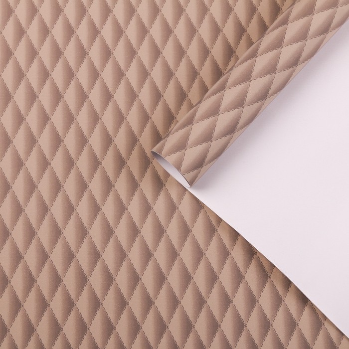 Бумага для декорирования "Наппа", бежевый, 0,7 х 2 м