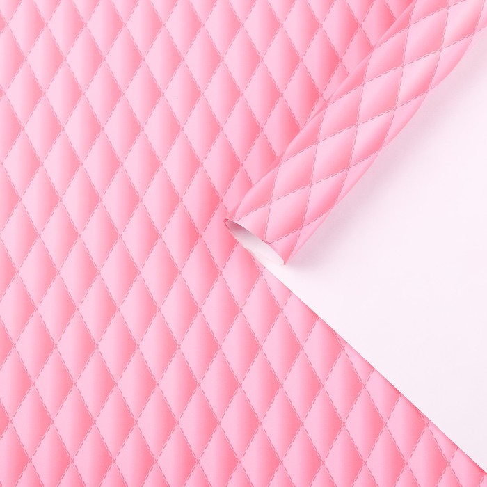 Бумага для декорирования "Наппа", розовый, 0,7 х 2 м