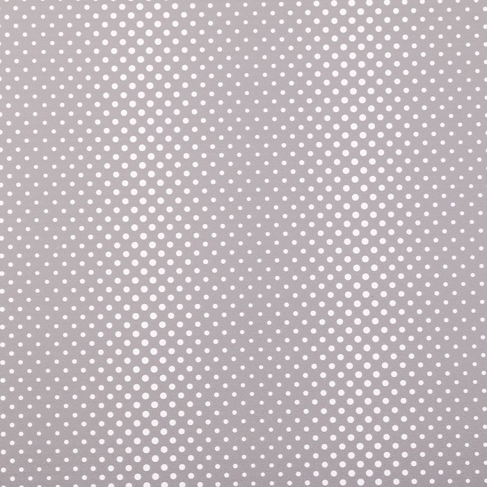 Бумага для декорирования "Горох", серый, 0,7 х 10 м