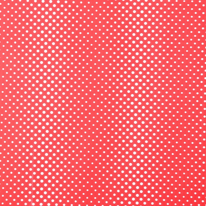 Бумага для декорирования "Горох", красный, 0,7 х 10 м