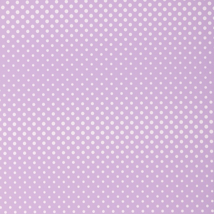 Бумага для декорирования "Горох", сиреневый, 0,7 х 10 м