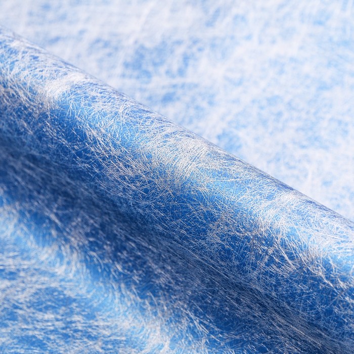 Бумага для декорирования, ELIXIR, металлизированная, синяя, 0,7 х 1,5 м