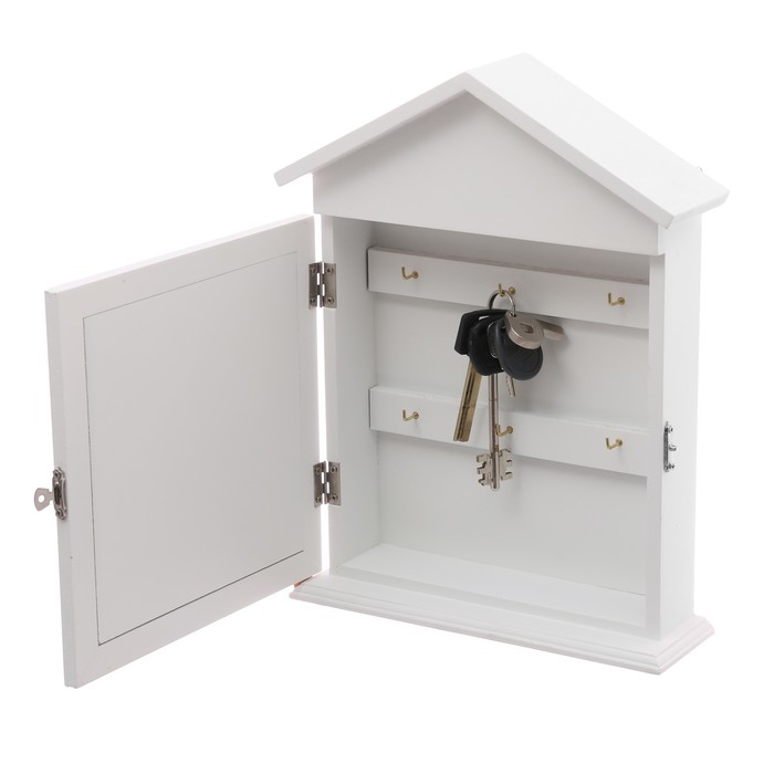 Ключница шкаф "Счастье быть дома", 30 х 22 см