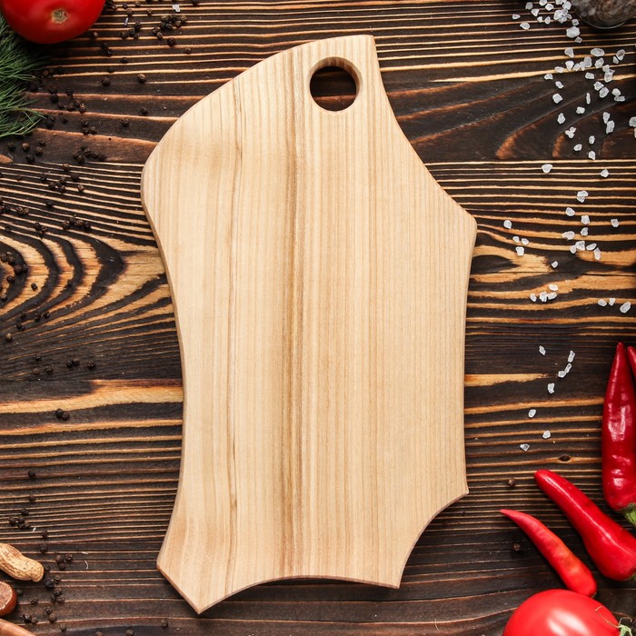 Доска авторская для подачи № 7, массив ясеня 35х20 см