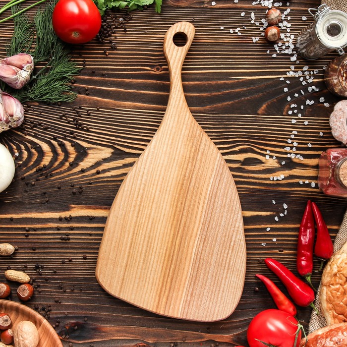 Доска авторская для подачи № 21, массив ясеня, 40х20 см