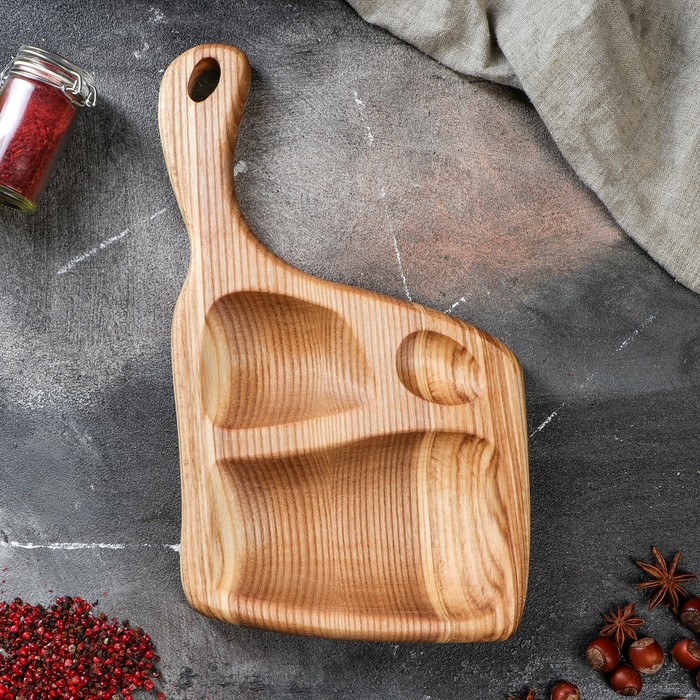 Доска для подачи "Менажная", массив ясеня, 35х20 см