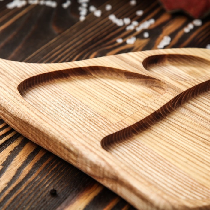 Доска для подачи "Менажная", массив ясеня, 35х20 см