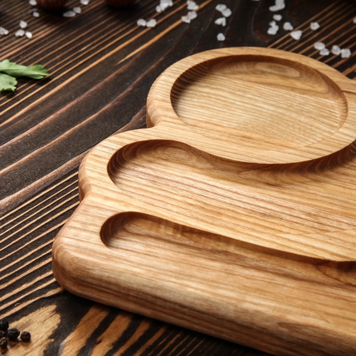 Подставка под кружку "Доброе утро", массив ясеня, 20х20 см